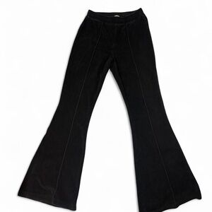 Black Aerie Groove-On velour flare pants